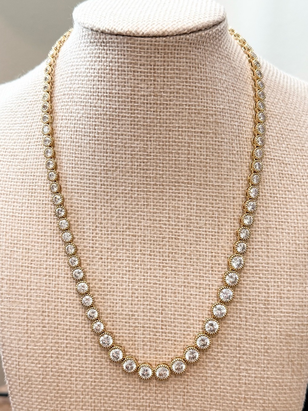 Lauren Ralph Lauren Gold-Tone Tennis Necklace